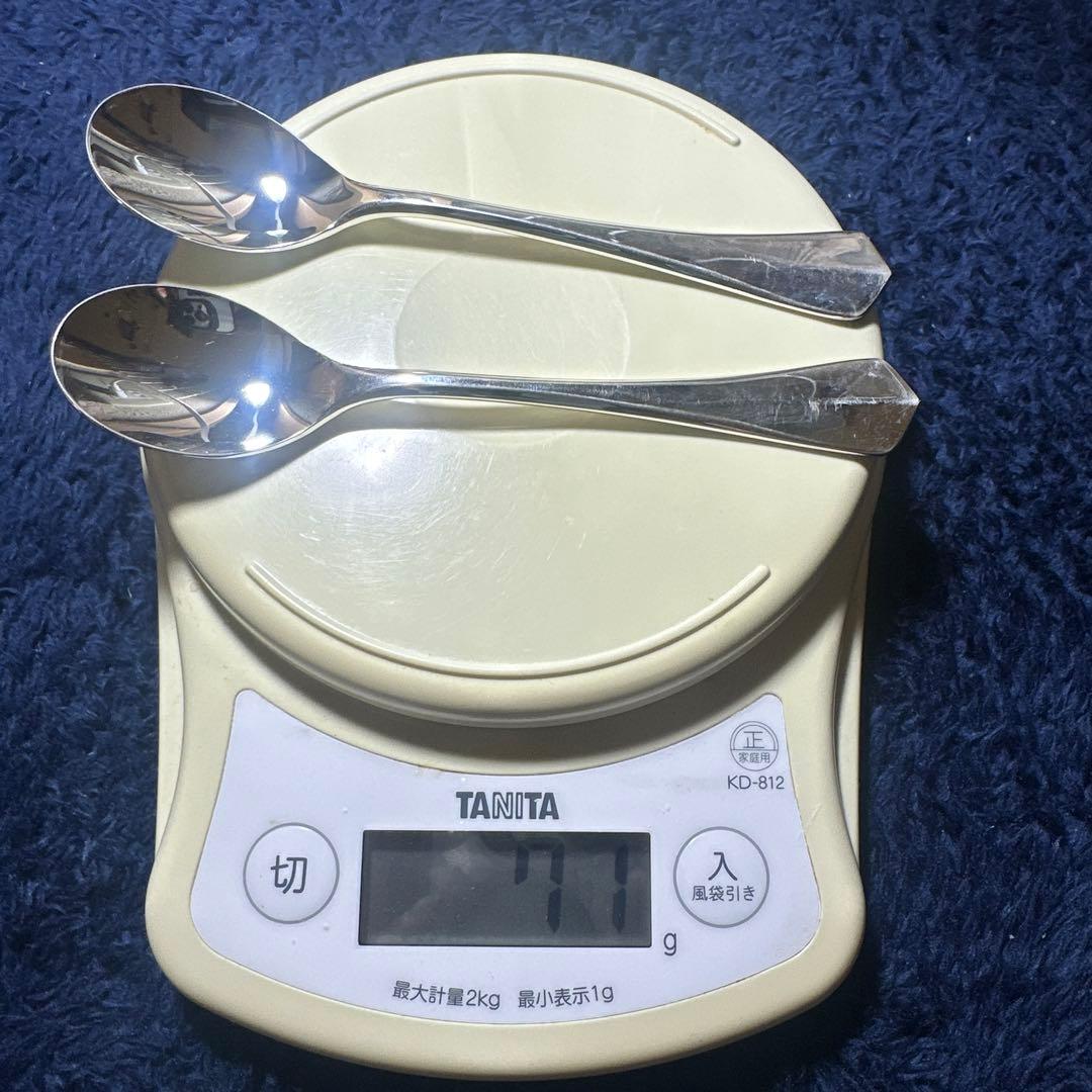 ラッキーウッド　純銀スプーン ※造幣局品位検定極印入