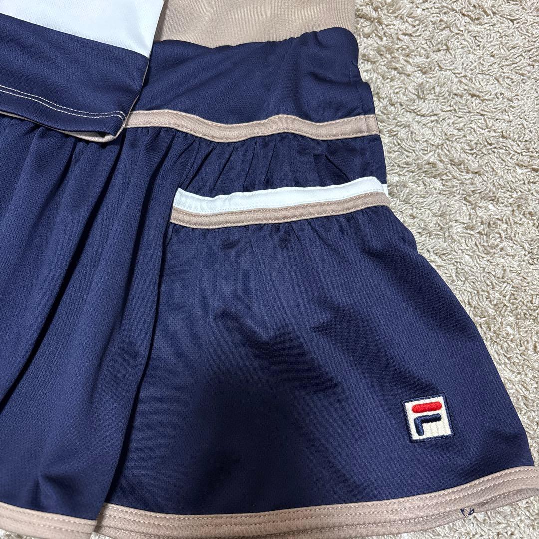 FILA セットアップ　Mサイズ ベージュ/ネイビー