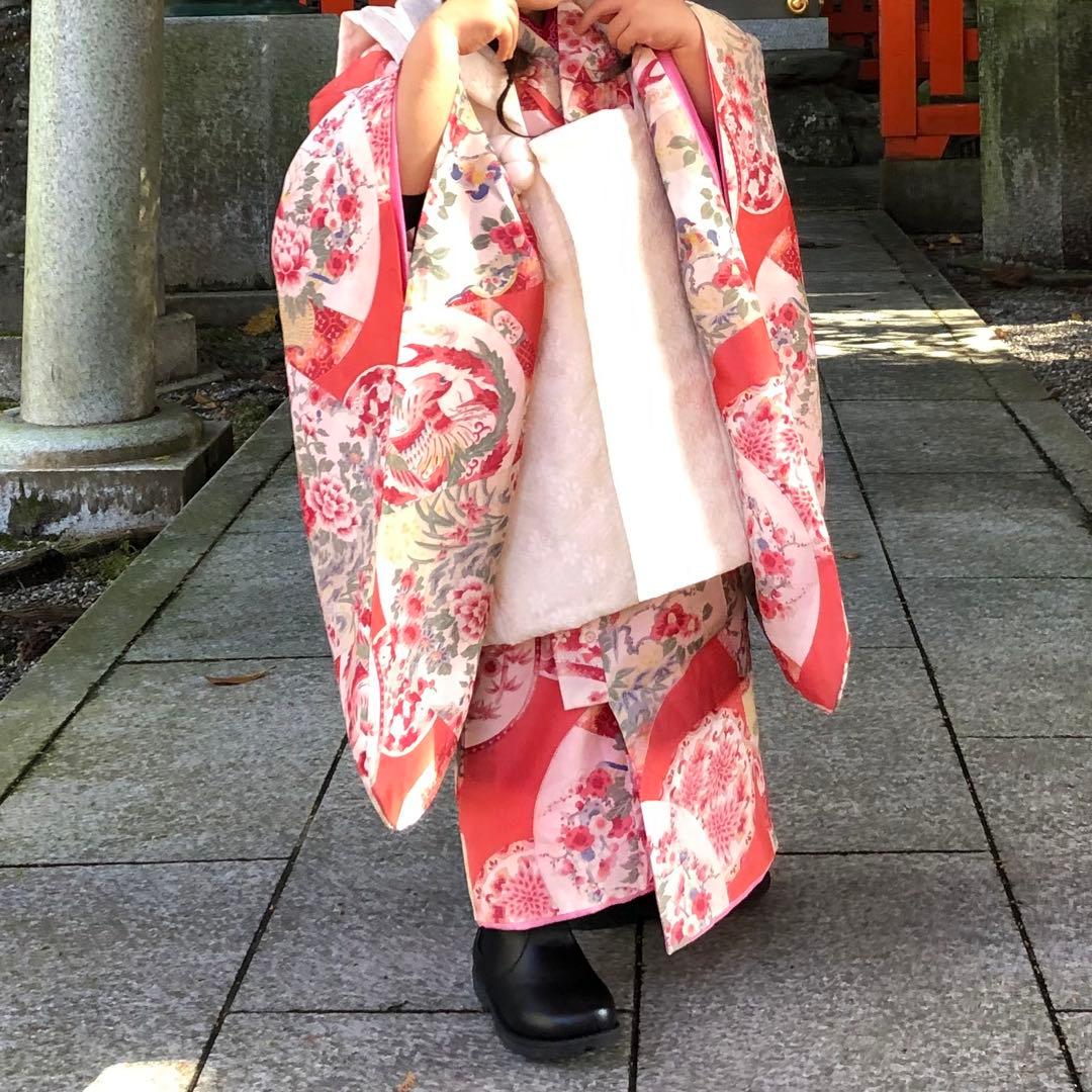 3歳　七五三　アンティーク　被布セット