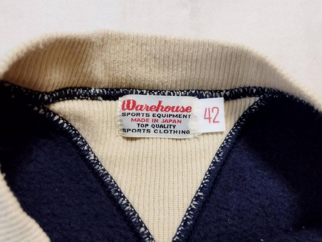 ウエアハウス 直営店限定 ツートーン両Vスウェットシャツ４２