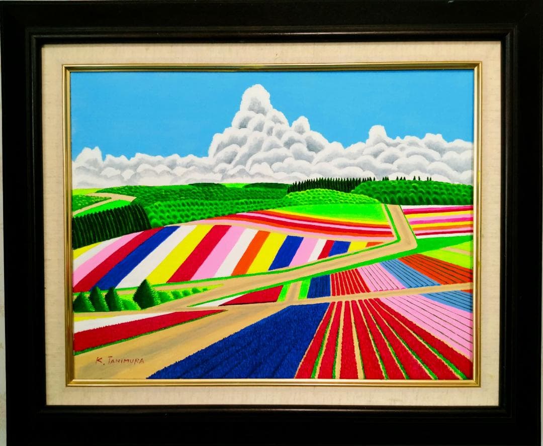 ★美瑛・四季彩の丘・肉筆油彩画・F6キャンバス