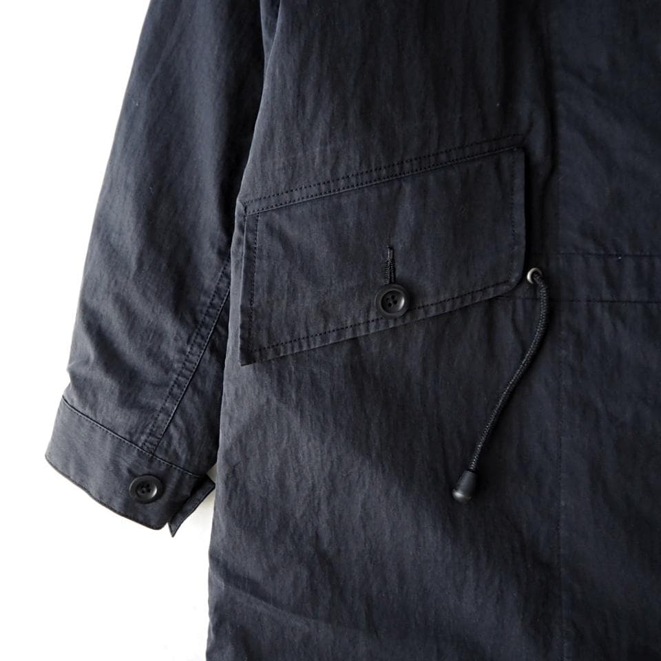 MHL マーガレットハウエル 中綿ライナー付 モッズコート ミリタリー 1 黒