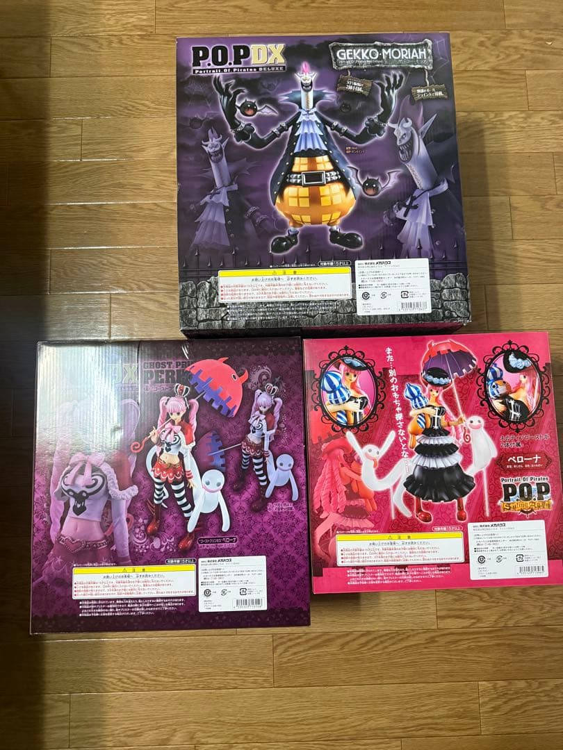 あ*ん様 P.O.P DX ゲッコー・モリア ペローナ3体 ワンピースフィギュア
