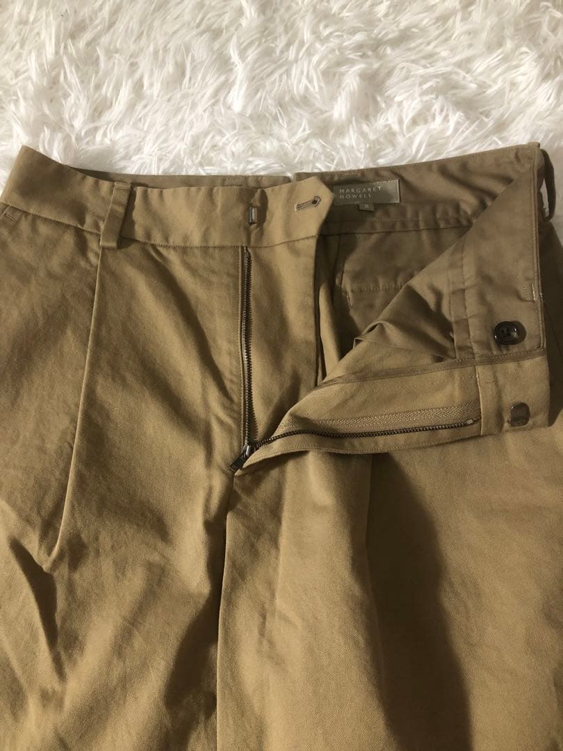 美品 マーガレットハウエル 2020年モデル トラウザーパンツ コットン L