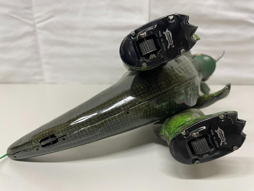 ◆恐怖の地底怪獣バラゴン ブリキ 緑色 ラジコン　09345