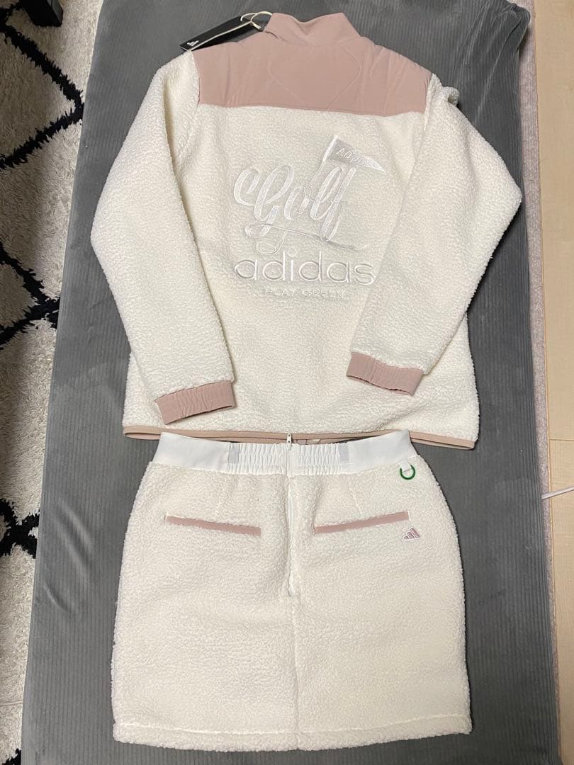 adidas ゴルフフリースジャケット＆スカンツ（スカート内パンツ）上下セット