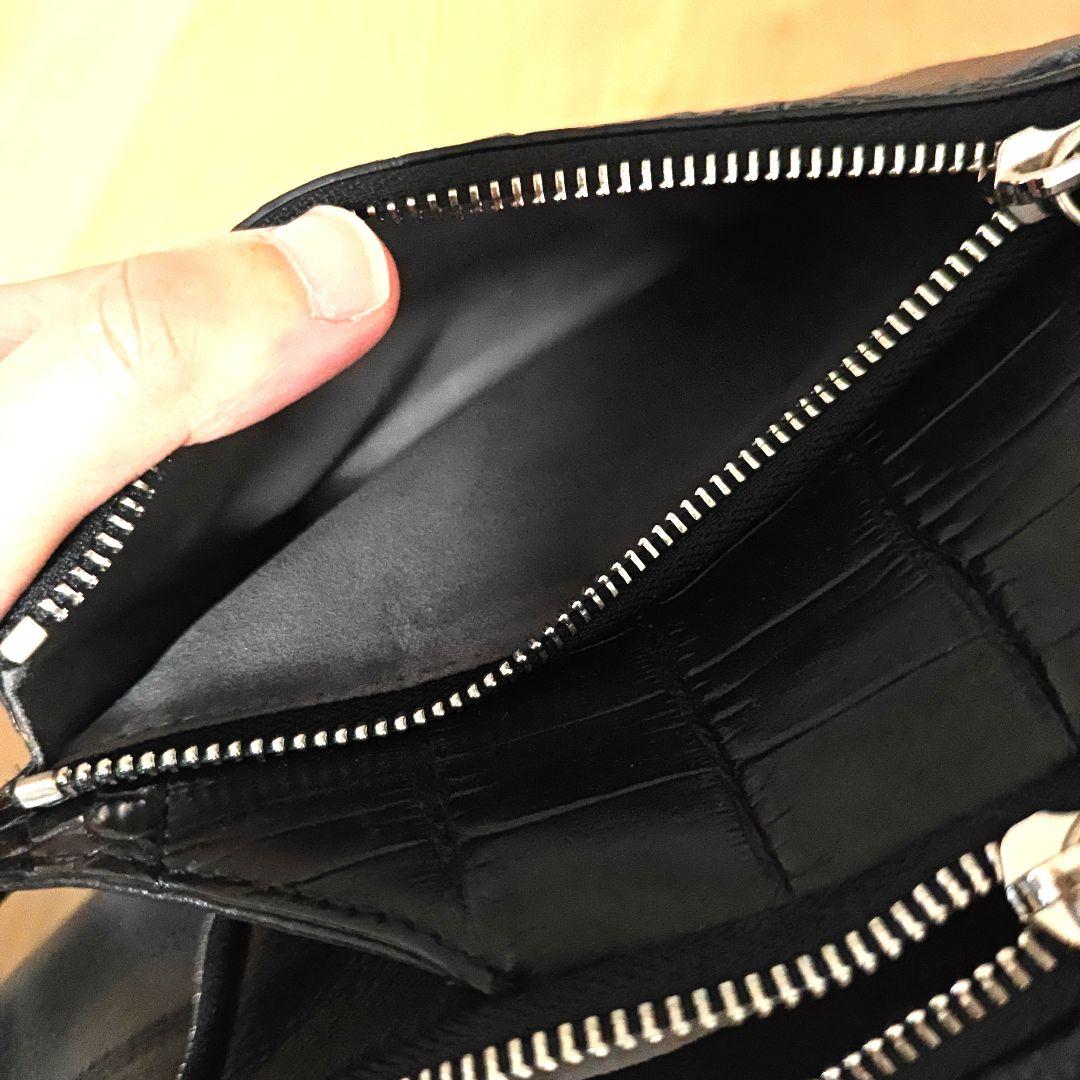 クロコダイル 斜めがけ ボディバッグ