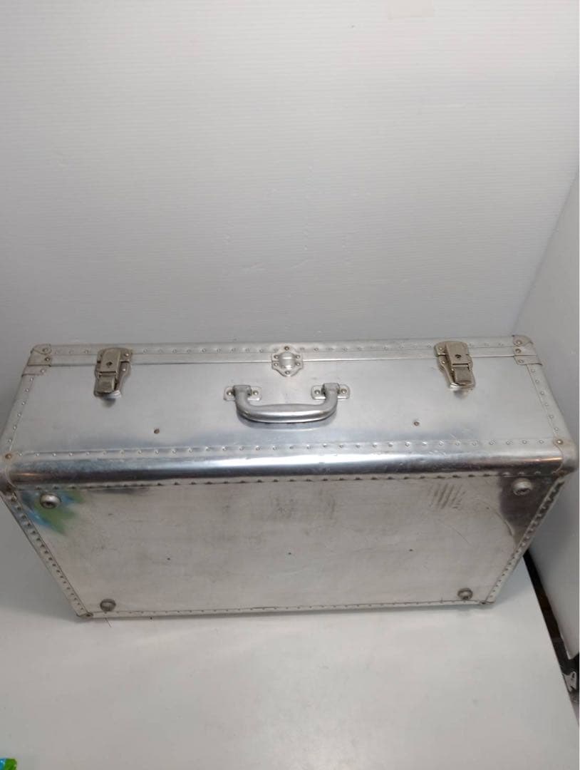 【希少】ヴィンテージ アルミトランク スーツケース インダストリアル 昭和レトロ