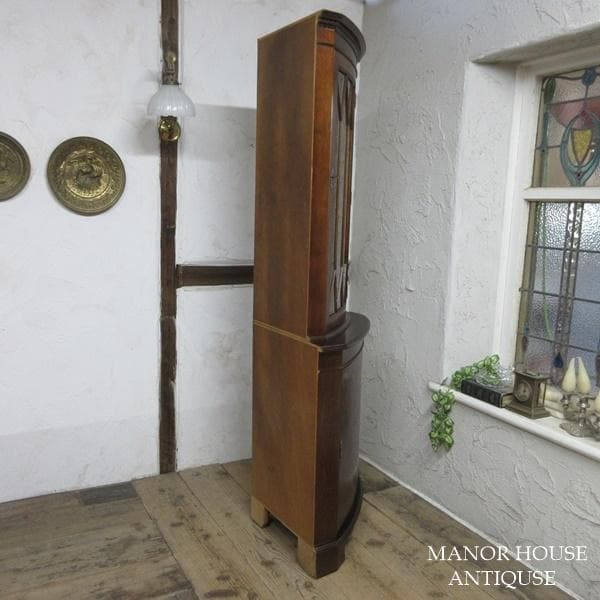 イギリス アンティーク 家具 コーナーキャビネット 飾り棚 英国 6400d
