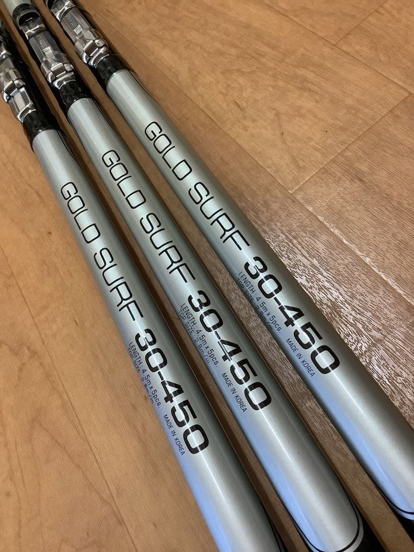 NEW FOREST GOLD SURF 30-450 投げ竿　3本セット！