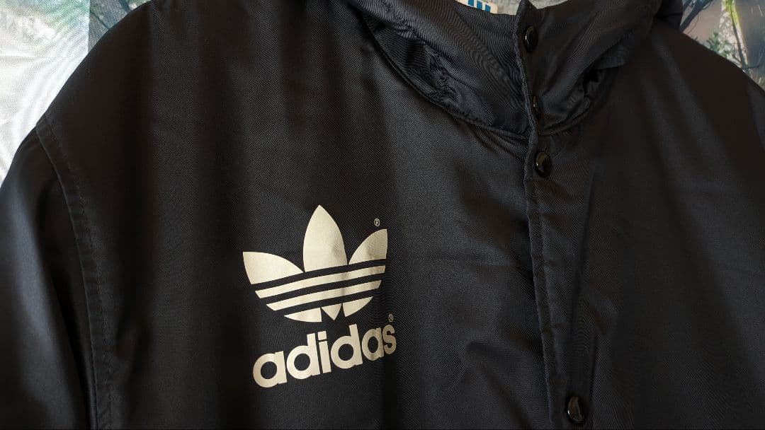 adidas 90s ヴィンテージ ビッグトレフォイル ベンチコート 裏ボア