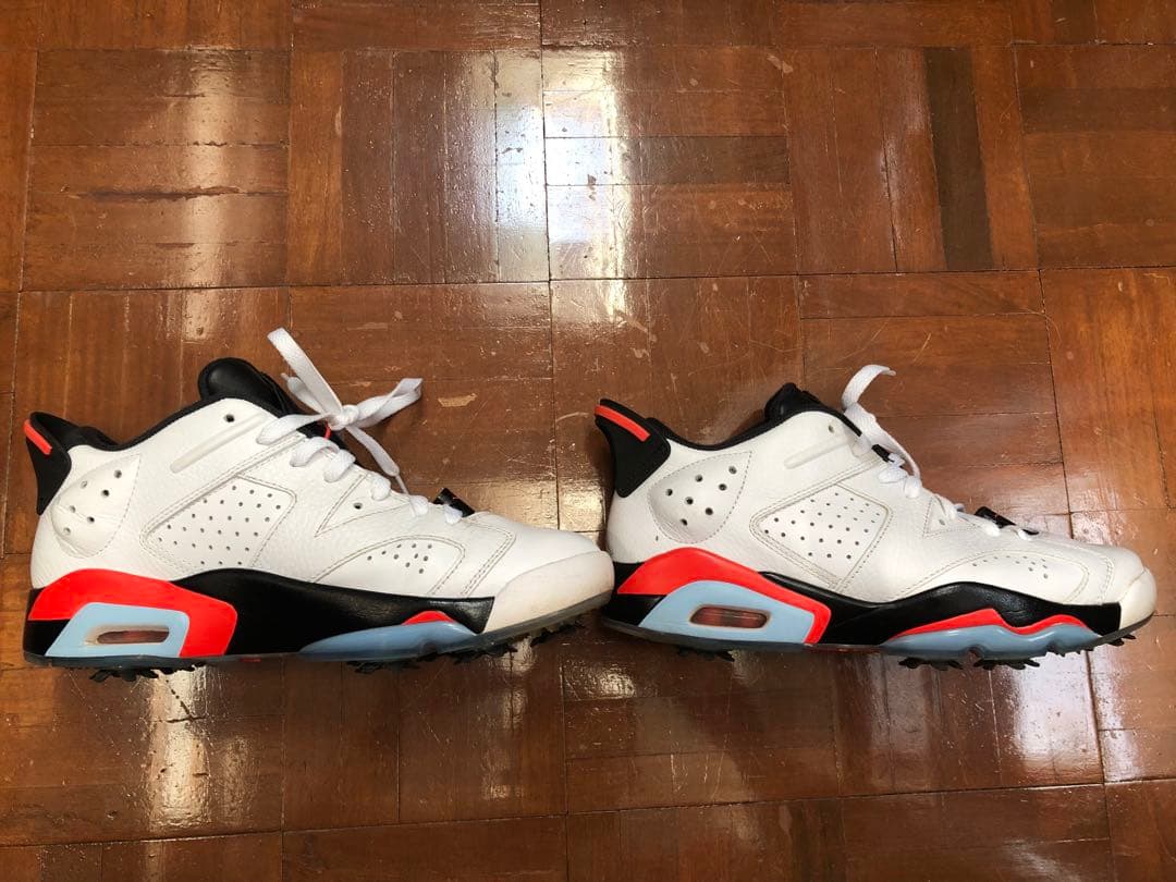 エアジョーダンゴルフ6 RetroLow White Infrerd26.5cm