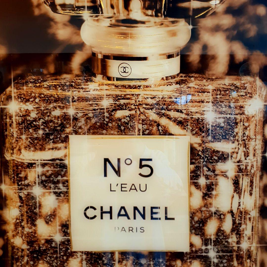 輸入雑貨　ミラーアートパネル『CHANELI』　特殊強化ガラス仕様　200cm