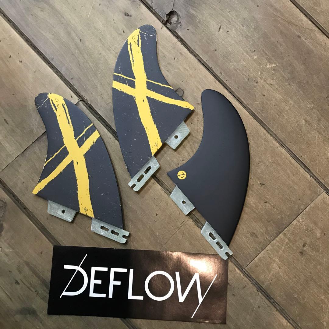 DEFLOW サーフボードフィン 3枚セット