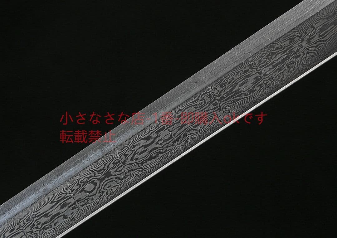 環首唐横刀二色型烏木百錬文紋鋼 古兵器 武具 刀装具 日本刀 模造刀 居合刀