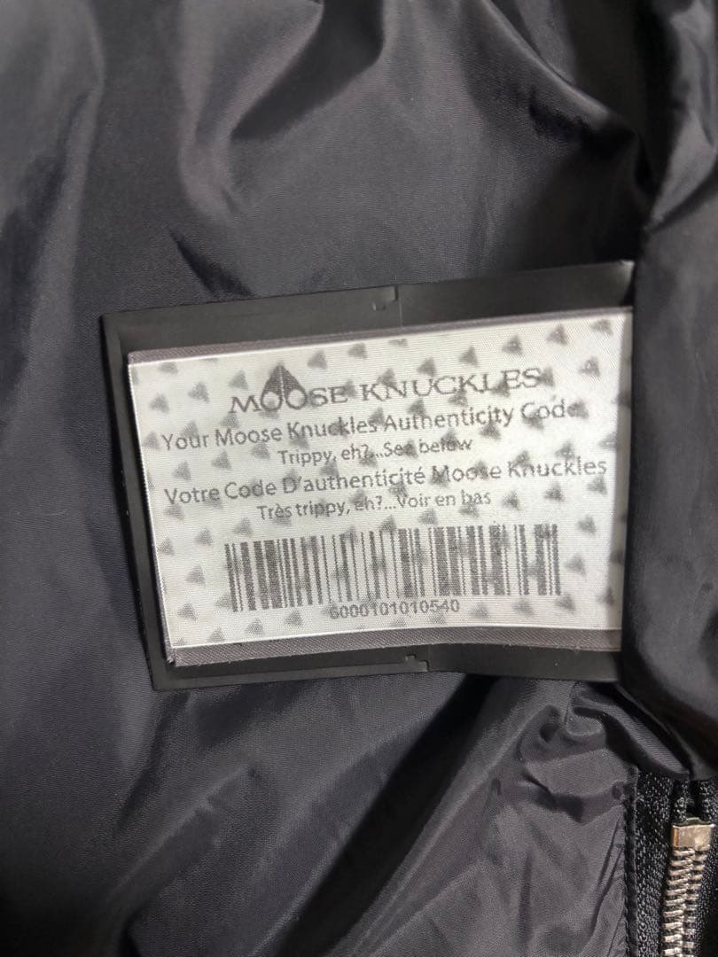 MOOSE KNUCKLES ダウンジャケット ブラック（訳あり）