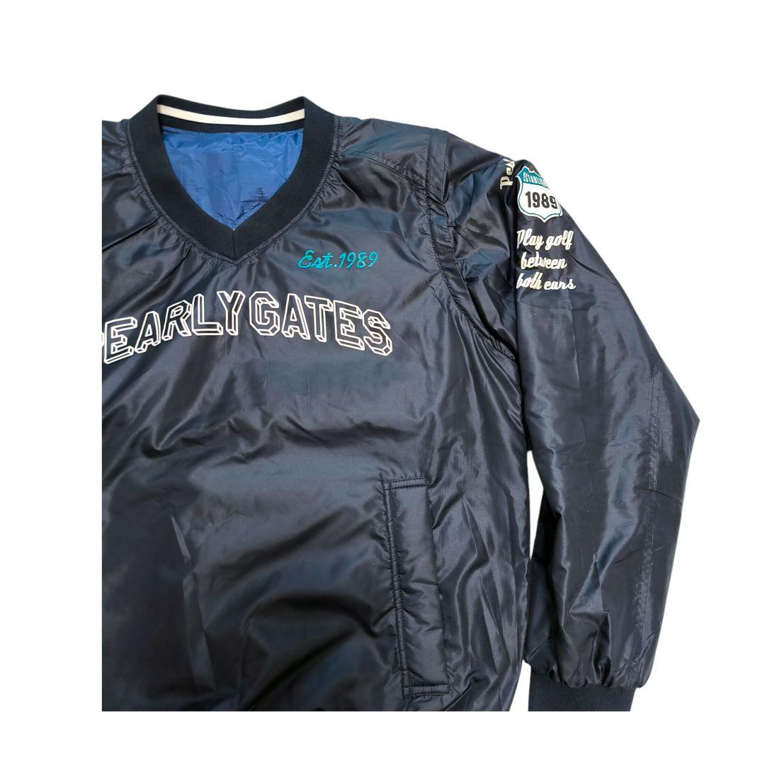 パーリーゲイツ ブラック×ネイビー リバーシブル　スニード　4way ベスト