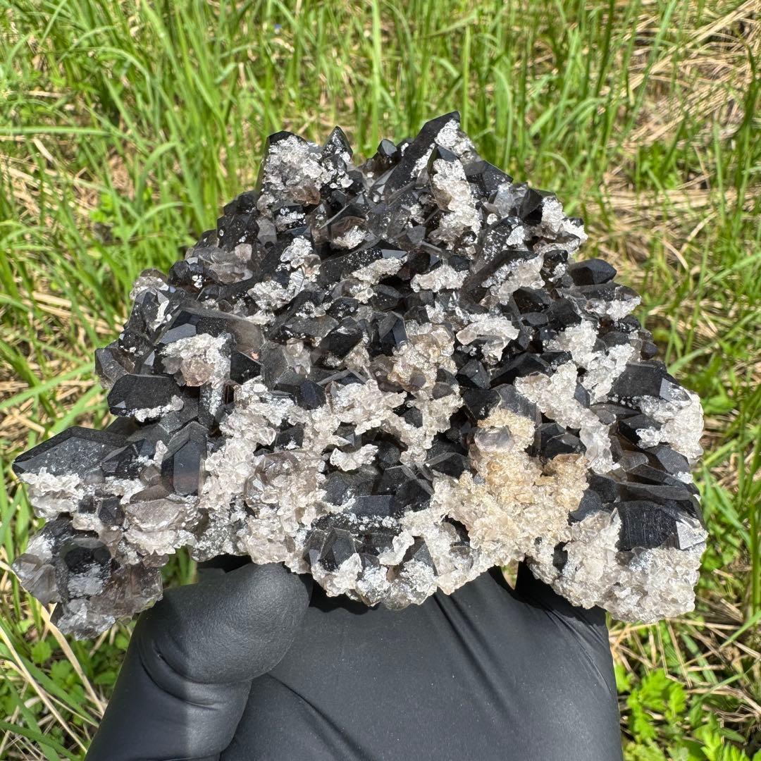 スモーキークォーツ クラスター アーカンソー州産