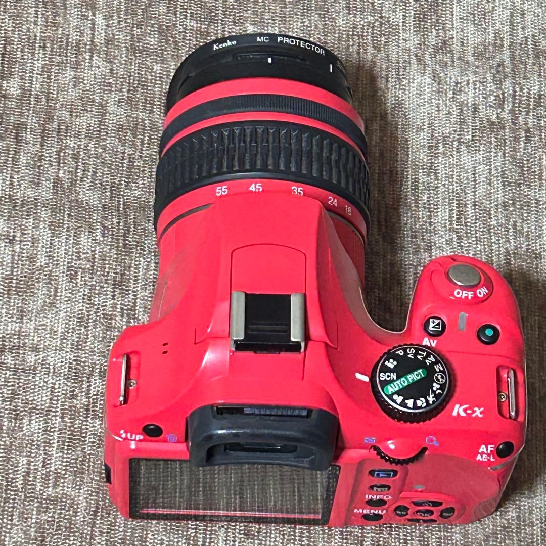 稼働品　PENTAX K-x レッド レンズキット　シャッター回数2745