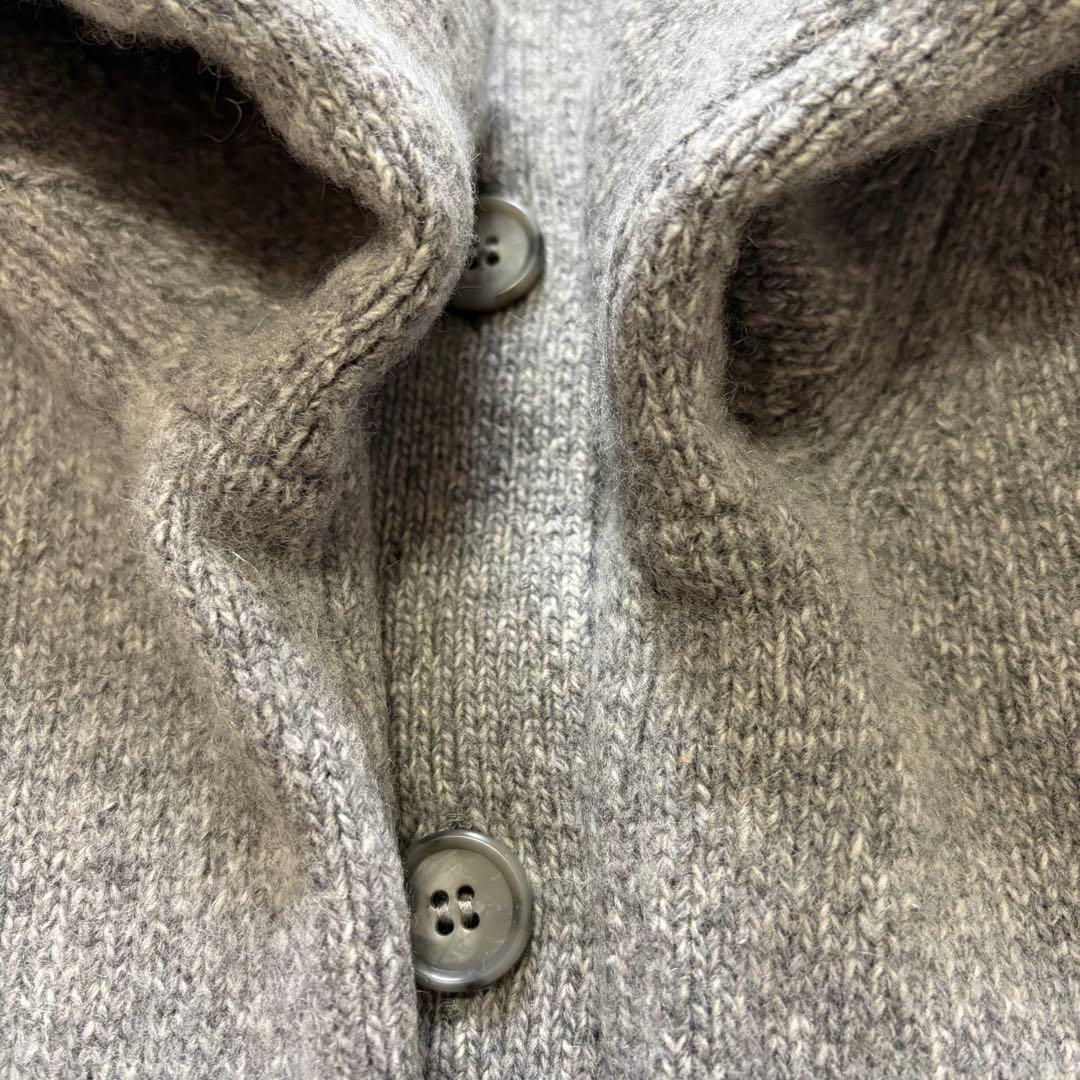 美品♡ レリアン　カーディガン　ニット　ウール　カシミヤ　ポケット　グレー　M