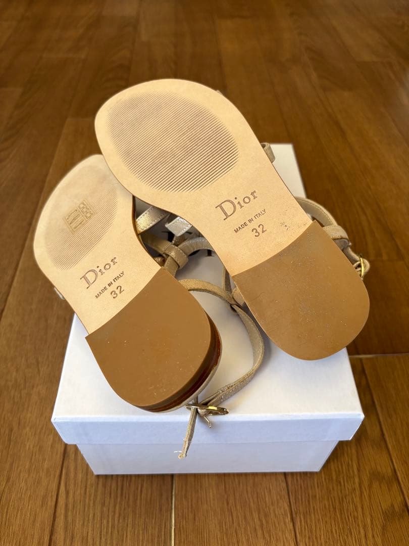 新品！Dior ベージュ サンダル