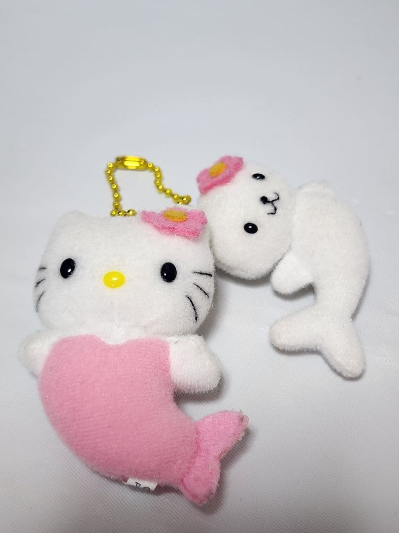 【希少品】サンリオ　HELLO KITTY　キティ　人魚　ツインチャーム