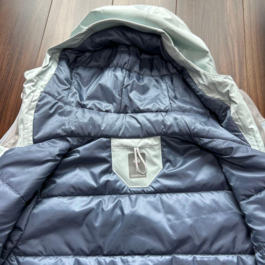 montbell フード付きジャケット ブルー　グレー 女性用　Mサイズ
