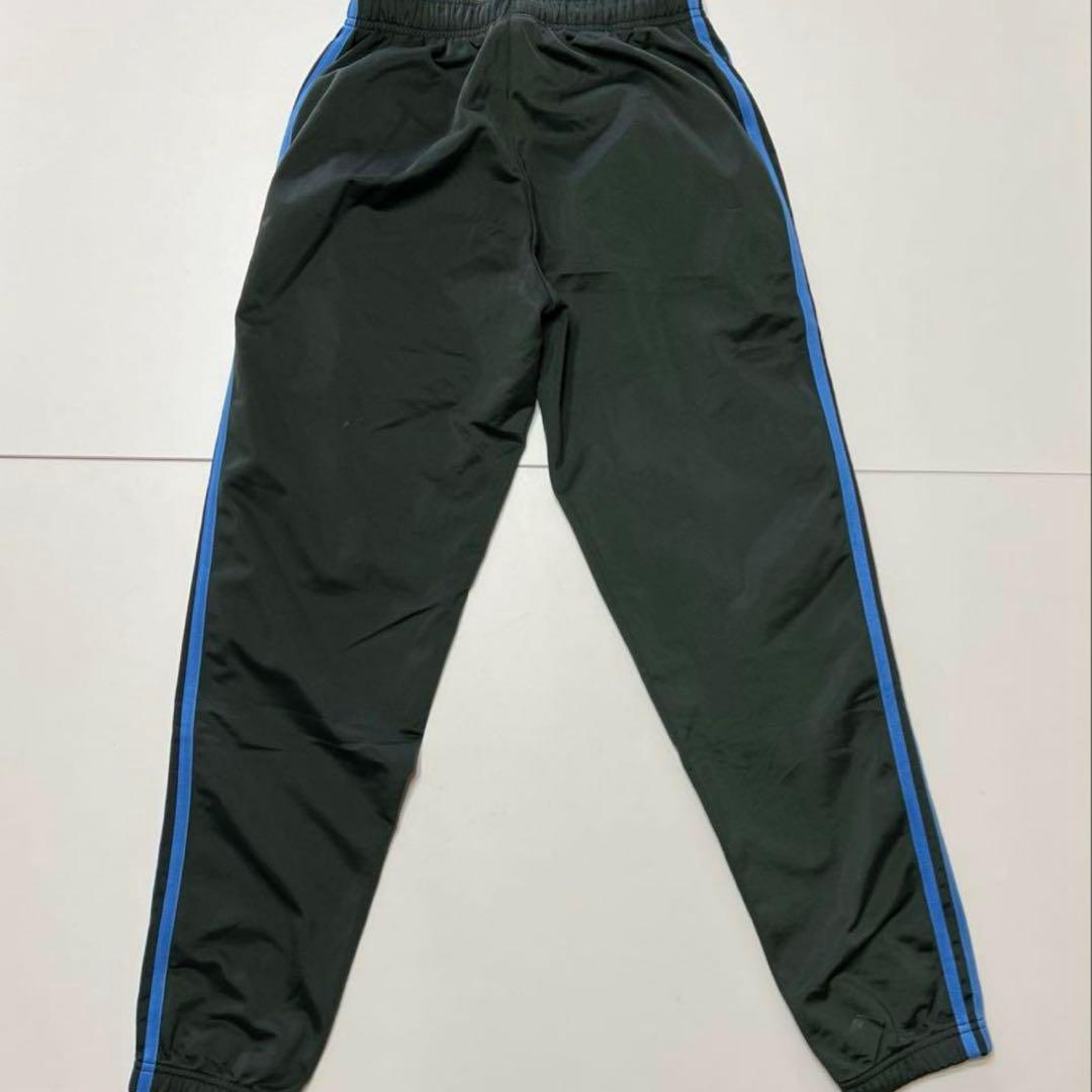 adidas ジャージ　セットアップ　３本ライン　上下　ダークグリーン