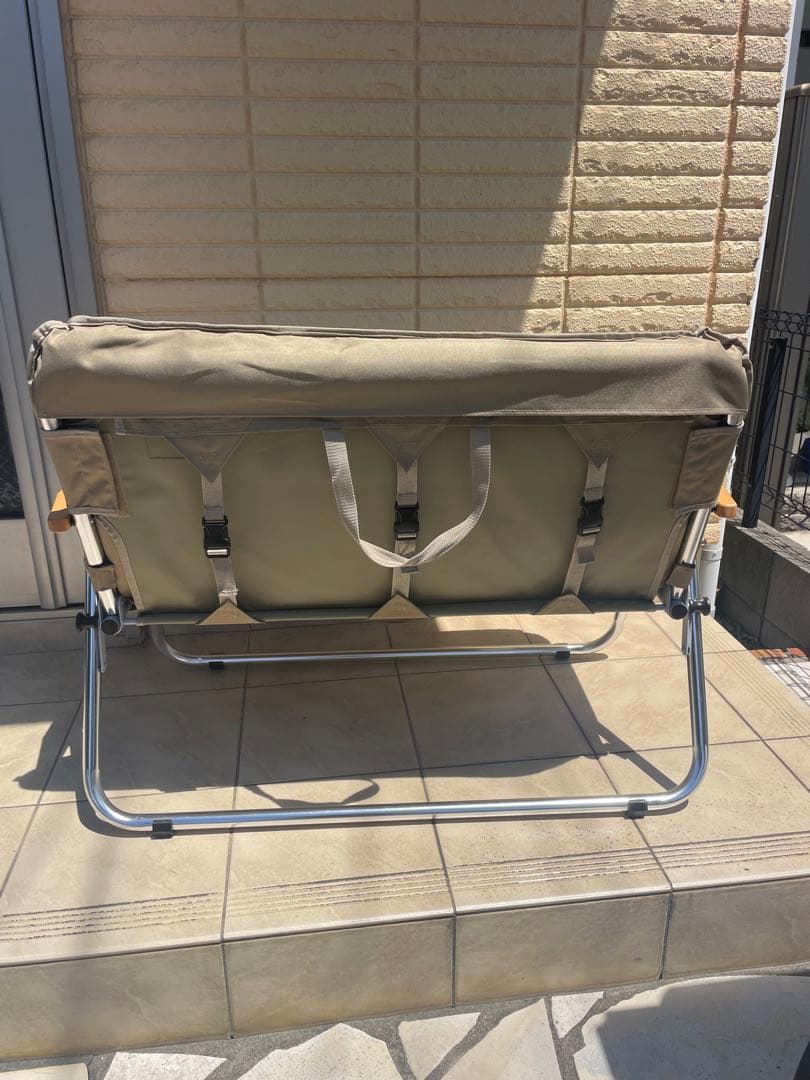 DoDグッドラックソファ CS2-500-TN 2人掛け折りたたみチェア