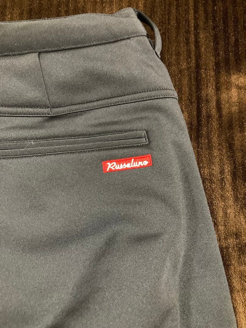 ☆極美品☆ ラッセルノ 裏起毛 防寒ストレッチパンツ サイズ5 ブラック　暖パン