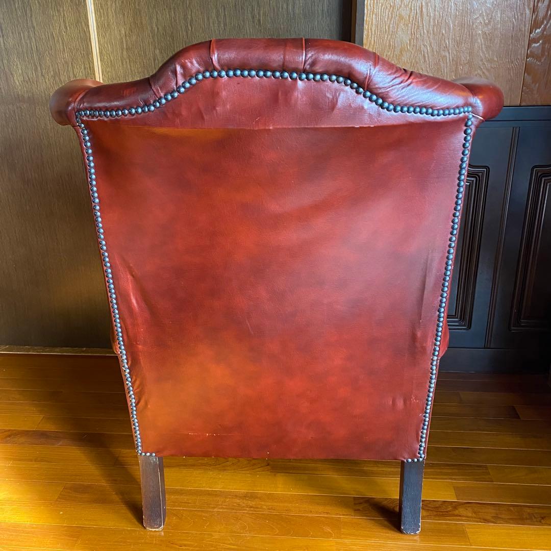 【お値下げ！】イギリス 本革 チェスターフィールド ソファ チェア