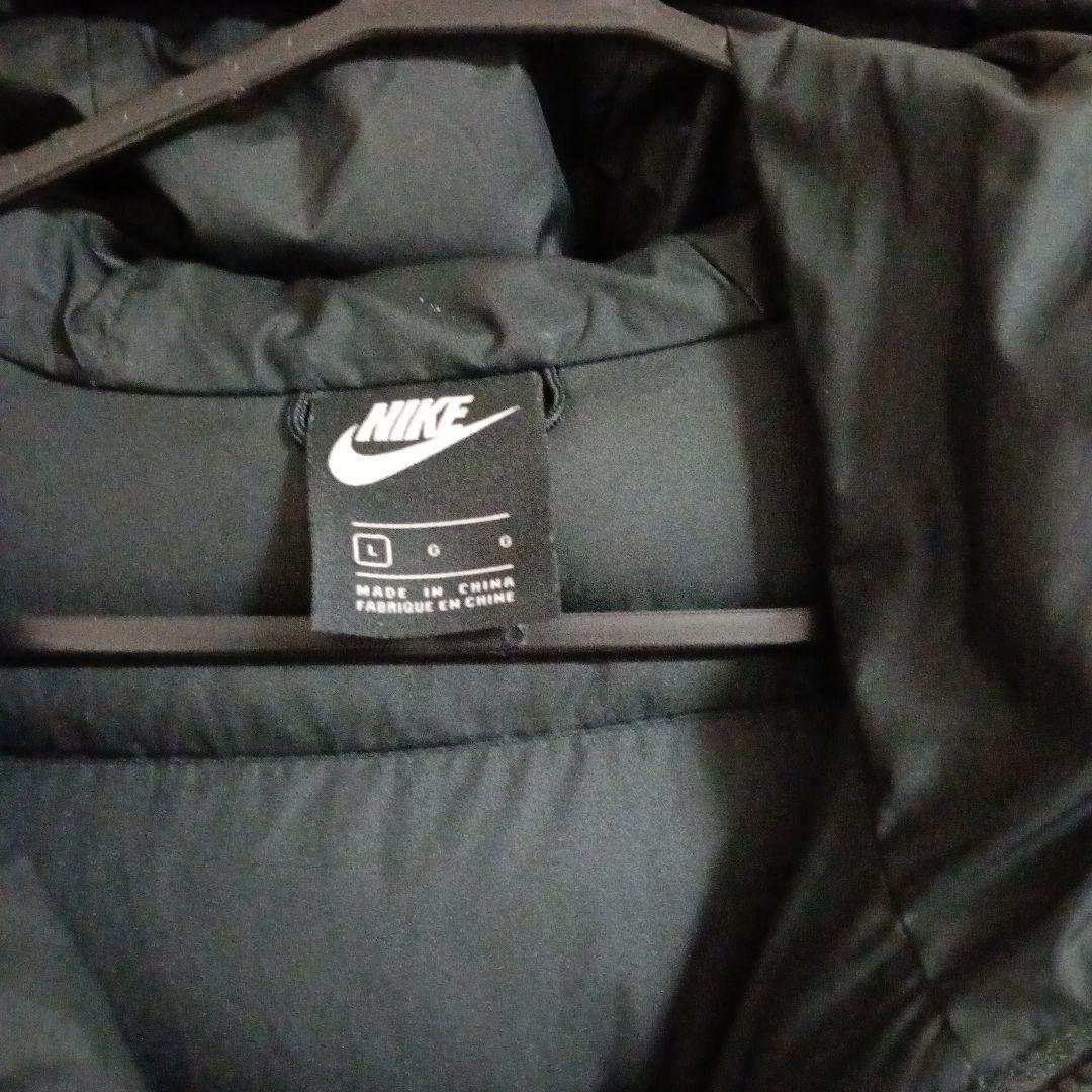 Nike フード付きロングダウンジャケット ナイキ　ベンチコート　L