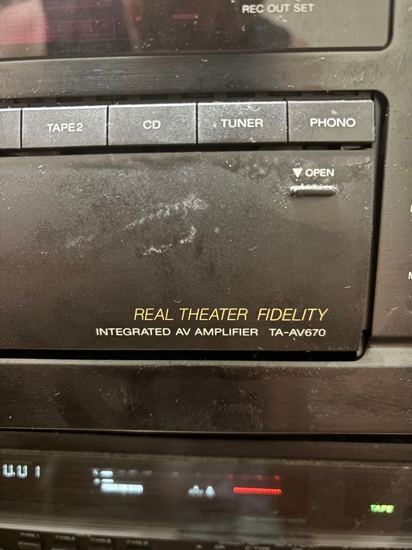 リリSONY TC-K555es2とTA-AV670アンプセット