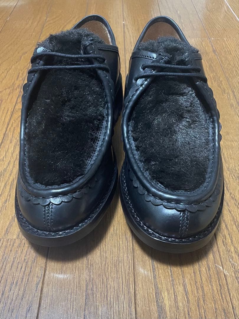 Milton Keynes ミルトンキーンズ ファーメレザーチロリアンシューズ