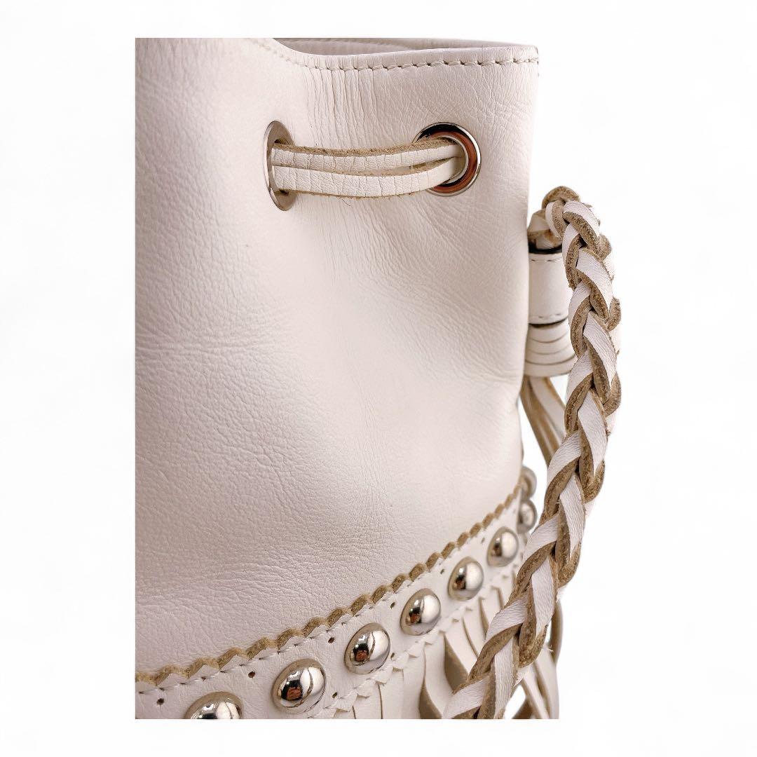 J&M DAVIDSON フリンジカーニバル ホワイト スタッズ