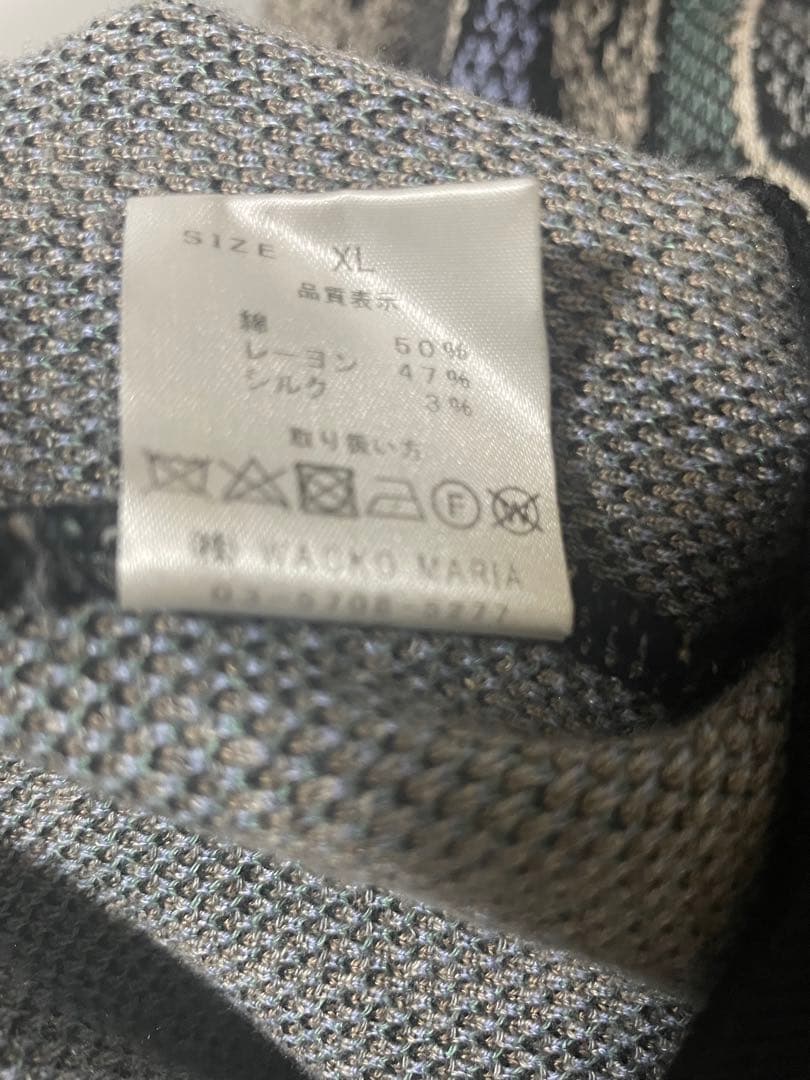 WACKO MARIA ワコマリア ニットポロ 蛇柄