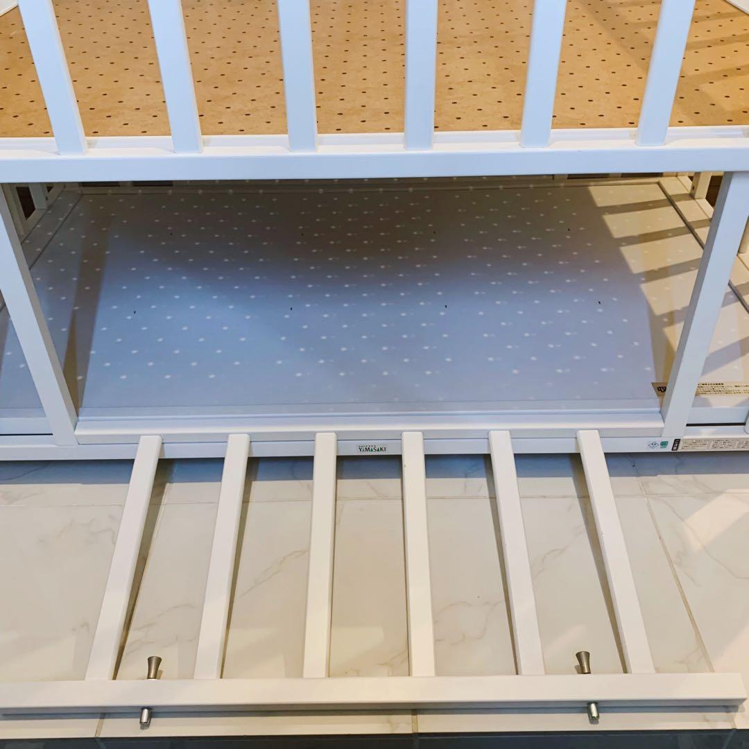 【♡送料無料♡】ヤマサキ ベビーベッド ツーオープンベッド✨