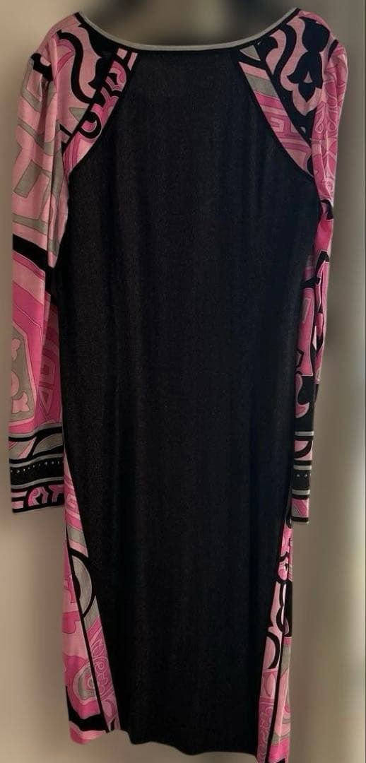 LEONARD ピンク 長袖 ワンピース