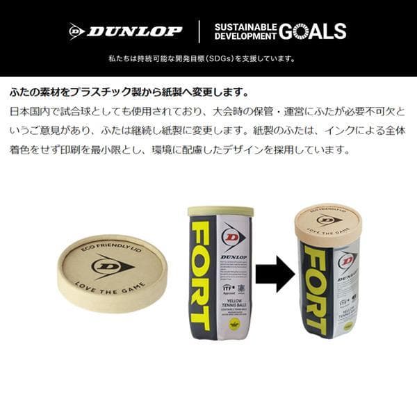 【新品】 Dunlop　ダンロップ フォート　15缶30球