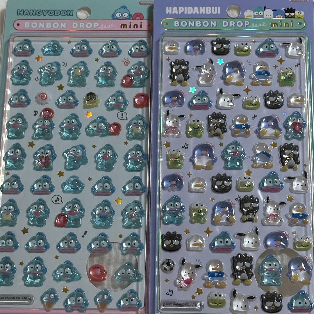 国内正規品 サンリオ ボンボンドロップシールミニ mini シール 8種セット