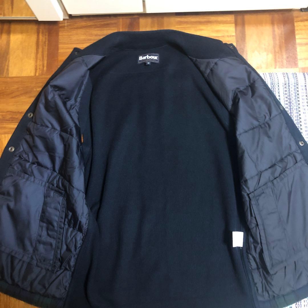 美品‼️Barbour M ネイビー グリーン チェック ベスト 価格交渉あり‼️