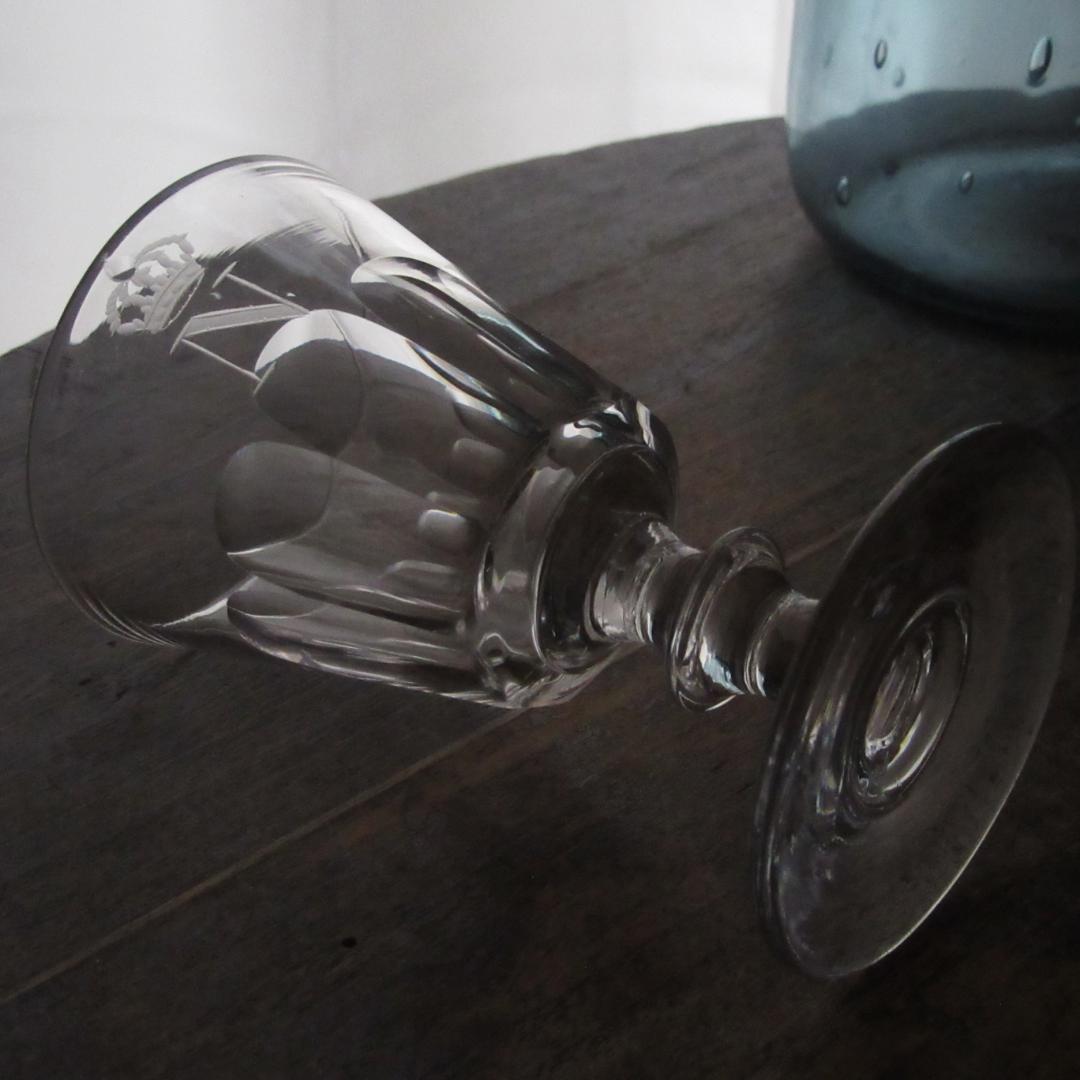 アンティークバカラ　1900年頃「Conique」モノグラム　希少品