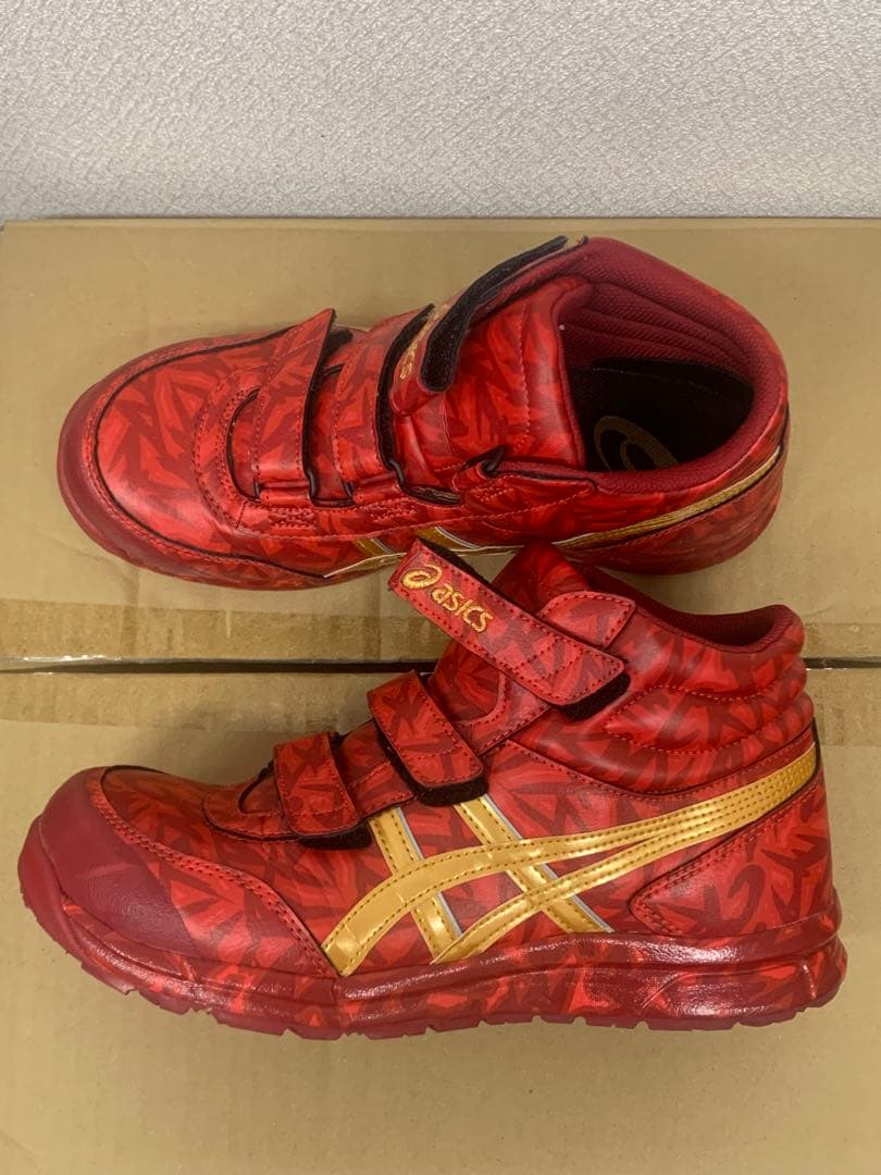 最終値下げ‼️asics レッド ホットハイカット安全靴