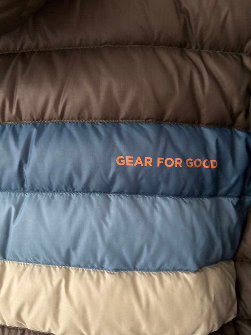 早い者勝cotopaxi フード付きダウンジャケット グレー/ブルー/アイボリー
