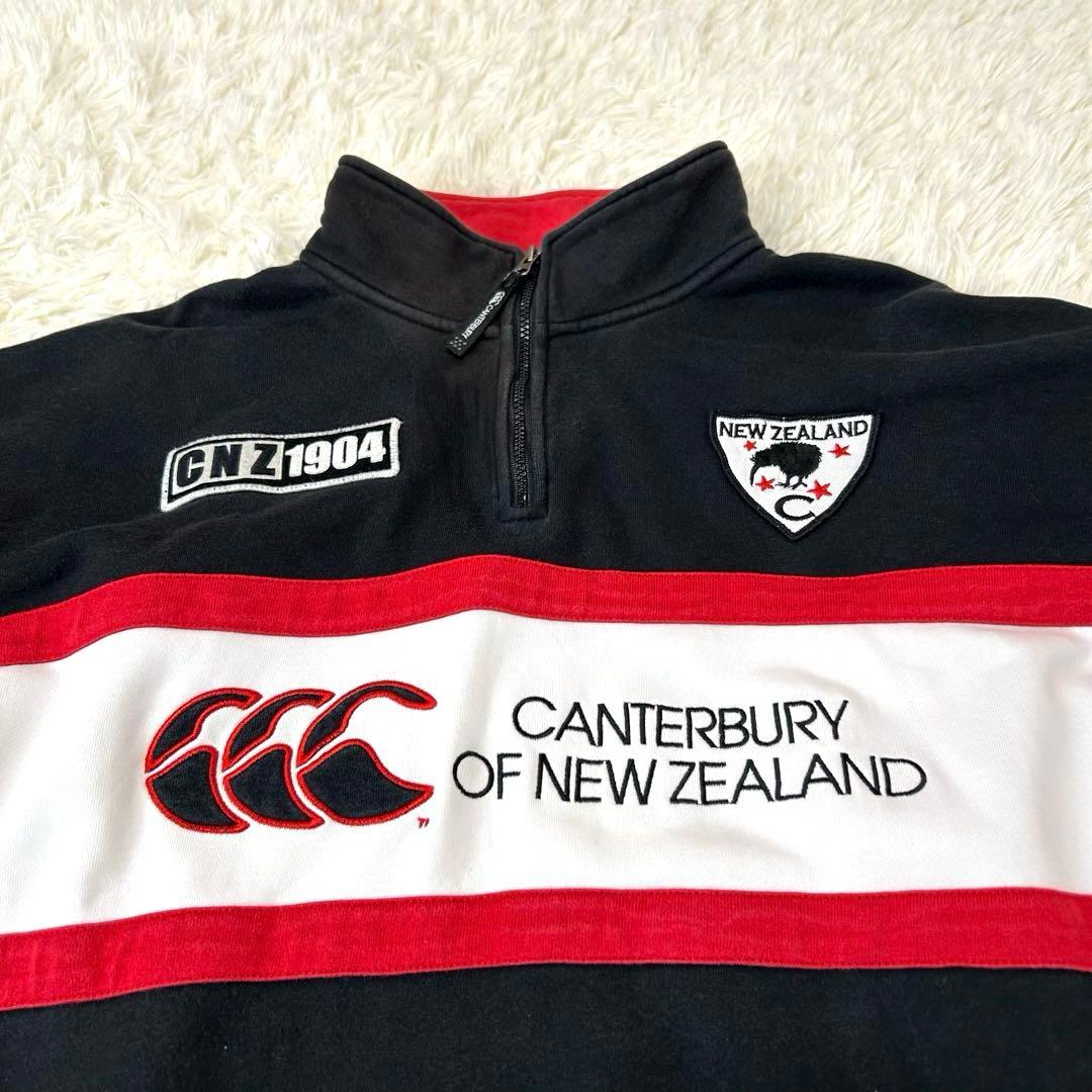 CANTERBURY カンタベリー ラグビー ハーフジップスウェット上下 XL