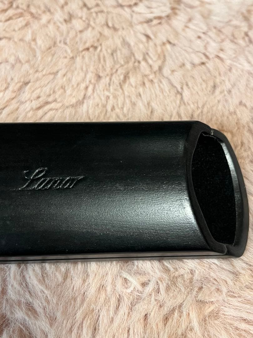 ルノア　純正　メガネケース　木製　黒