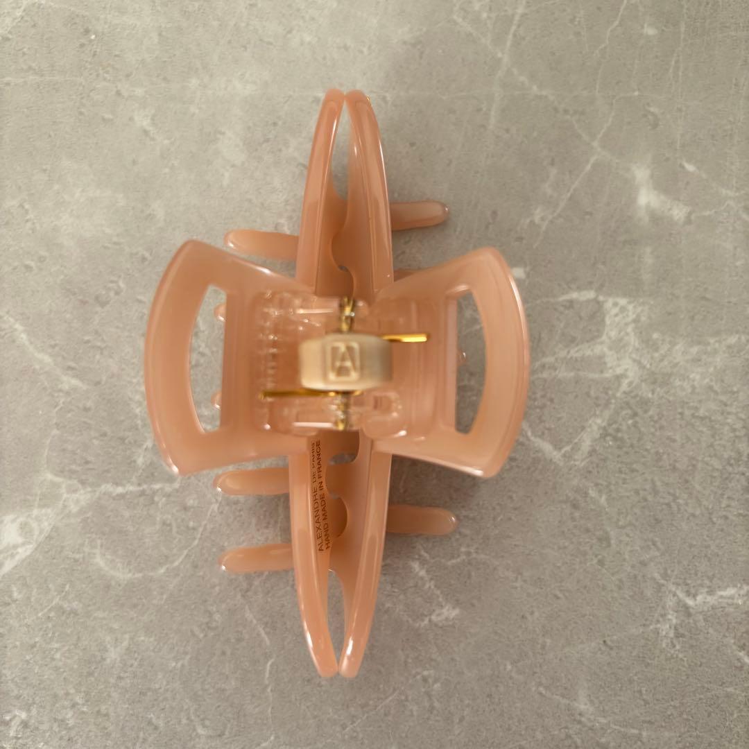 美品⭐️Alexandre De Paris ヘアクリップ　ピンク　リボン