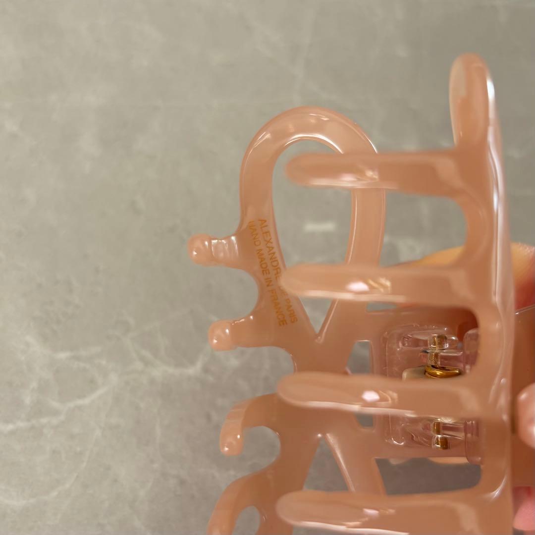 美品⭐️Alexandre De Paris ヘアクリップ　ピンク　リボン