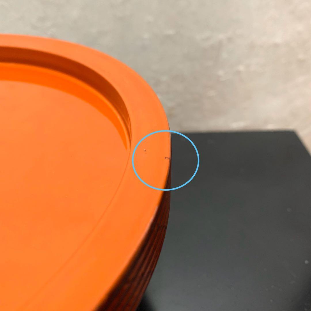 独楽干菓子器　﻿茶道具　高杯　朱塗　菓子器　漆器　干菓子器　共紙箱入り