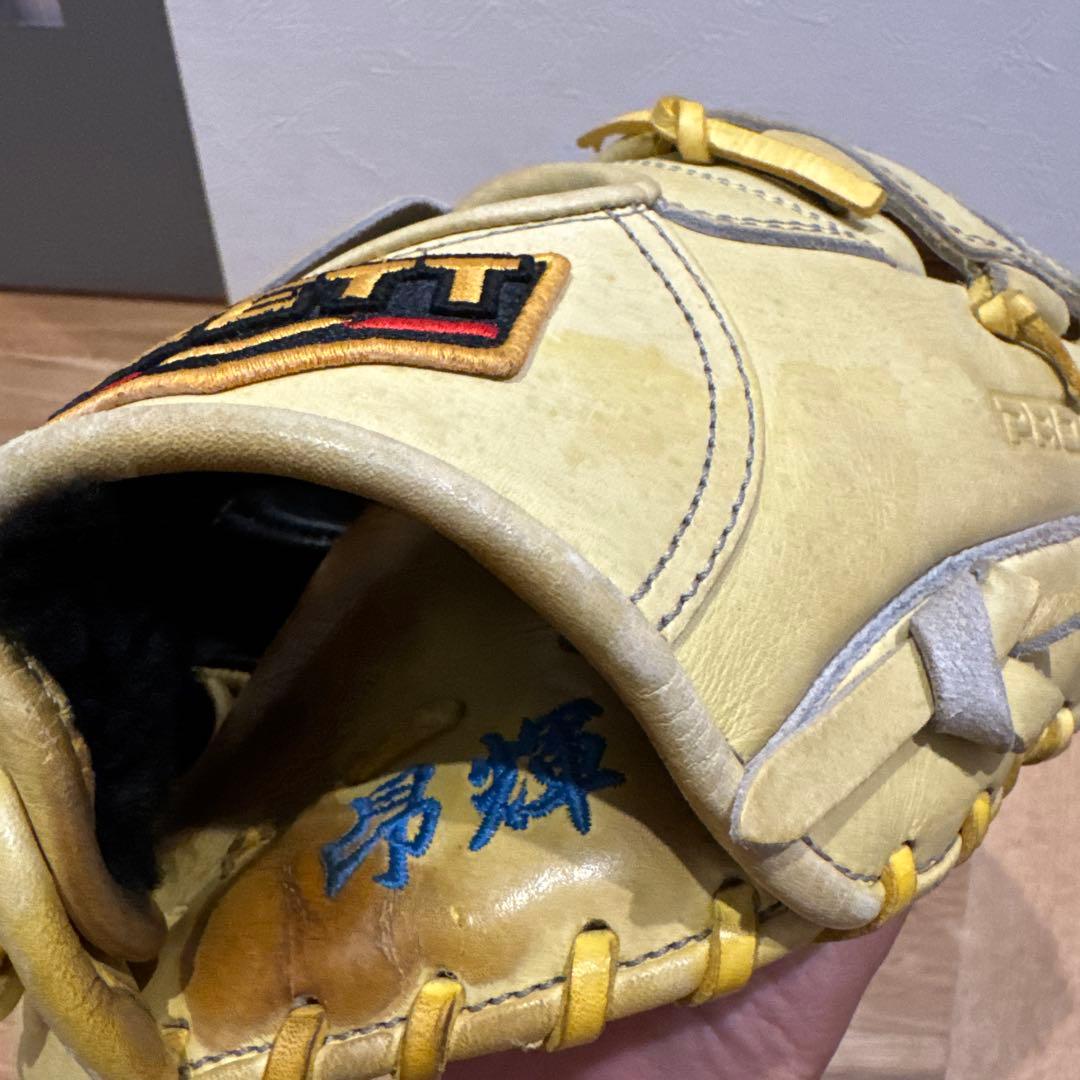 ZETT イエロー 硬式グローブ 右投げ